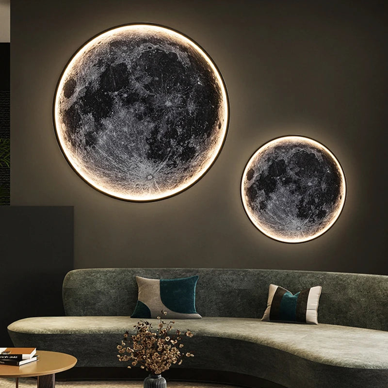 3D Moon Led Wall Lamp