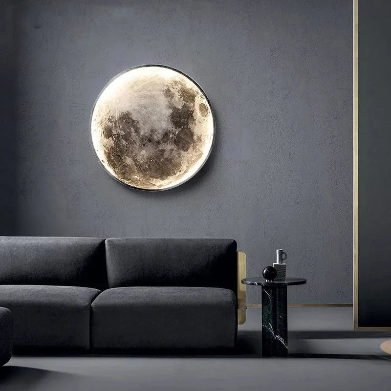 3D Moon Led Wall Lamp