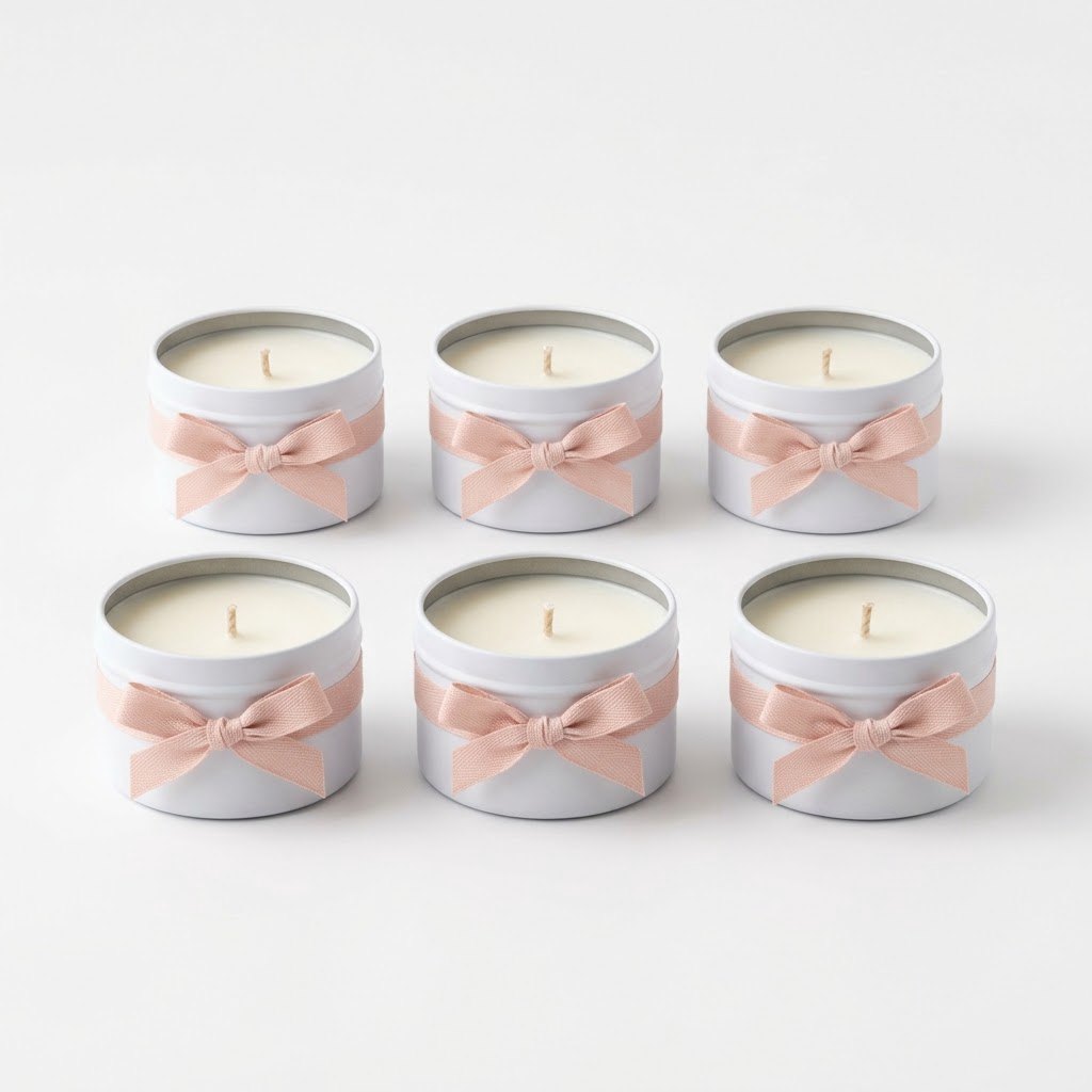 Wedding Favour Mini Candle Set
